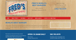 Desktop Screenshot of freds-burgers.com