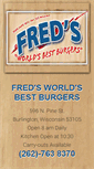 Mobile Screenshot of freds-burgers.com